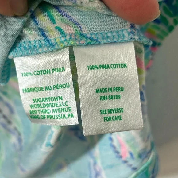 Lilly Pulitzer Kimi Swing Dress Resortwear Vacation Bermuda Blue Turtle Sz M - Picture 7 of 12